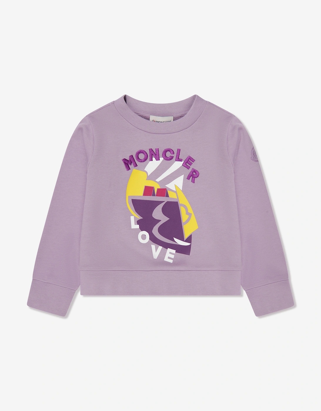 Enfant Girls Graphic Print Sweatshirt in Lilac, 5 of 4