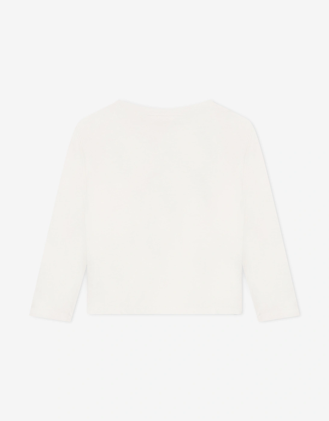 Billieblush Girls Long Sleeve Heart T-Shirt in Ivory