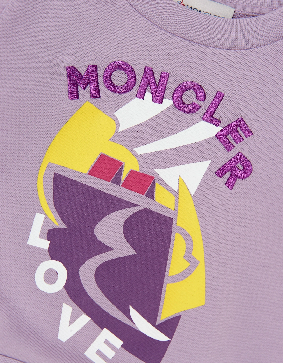 Enfant Girls Graphic Print Sweatshirt in Lilac