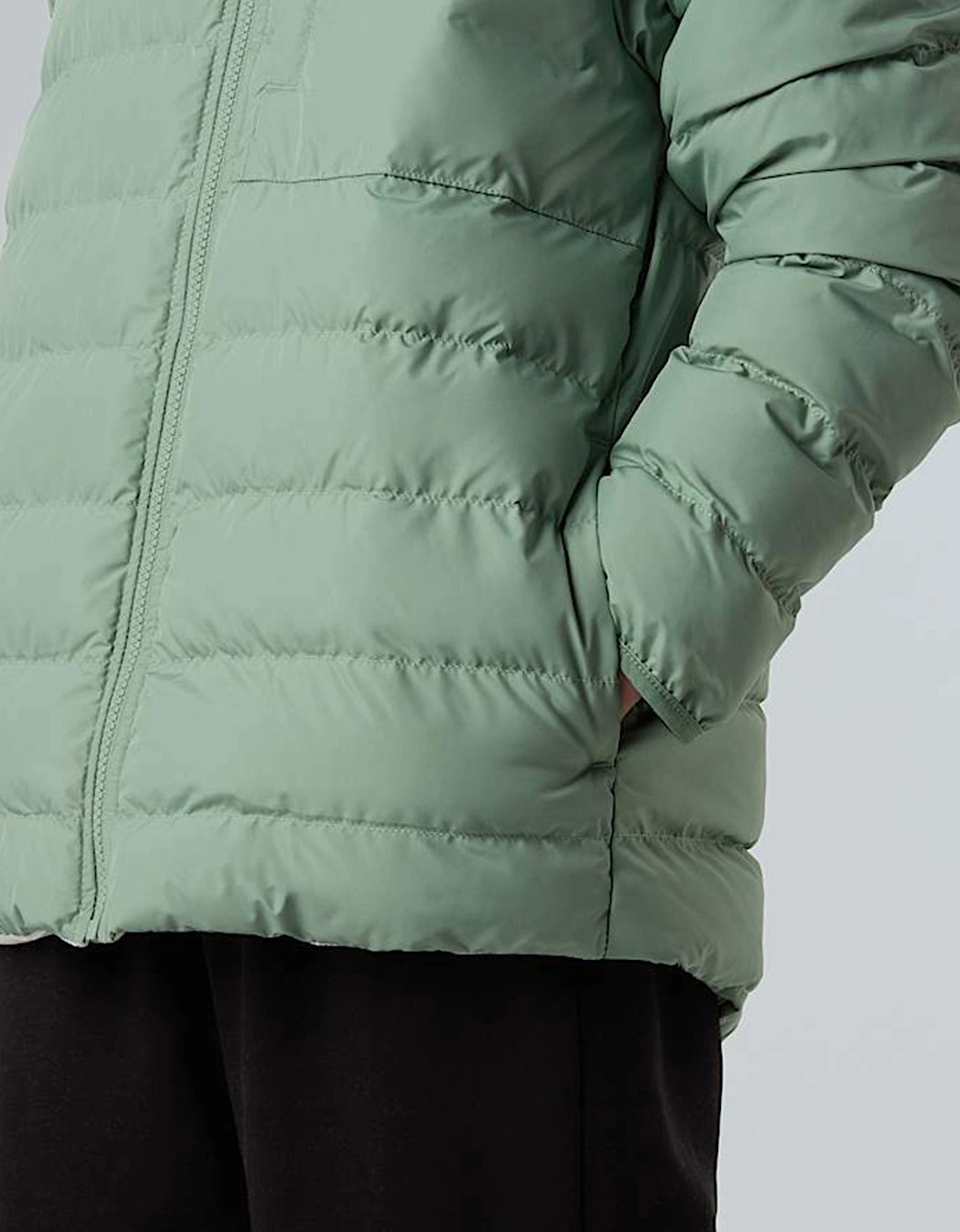 Girls Reversible Perrito Hooded Jacket in Green