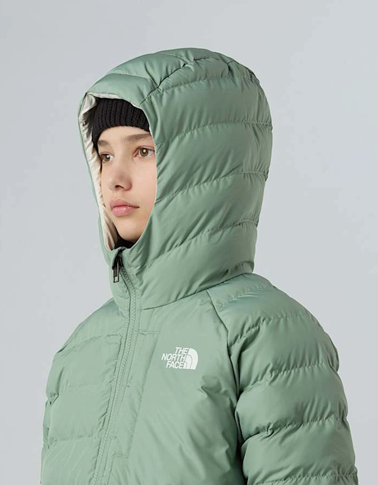 Girls Reversible Perrito Hooded Jacket in Green