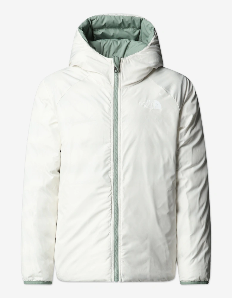 Girls Reversible Perrito Hooded Jacket in Green