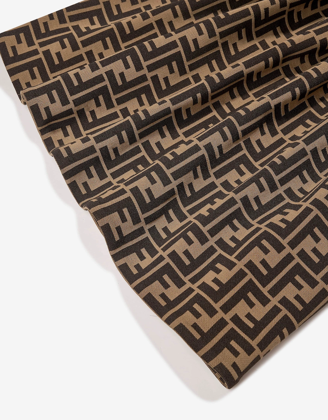 Girls FF Logo Dress in Brown