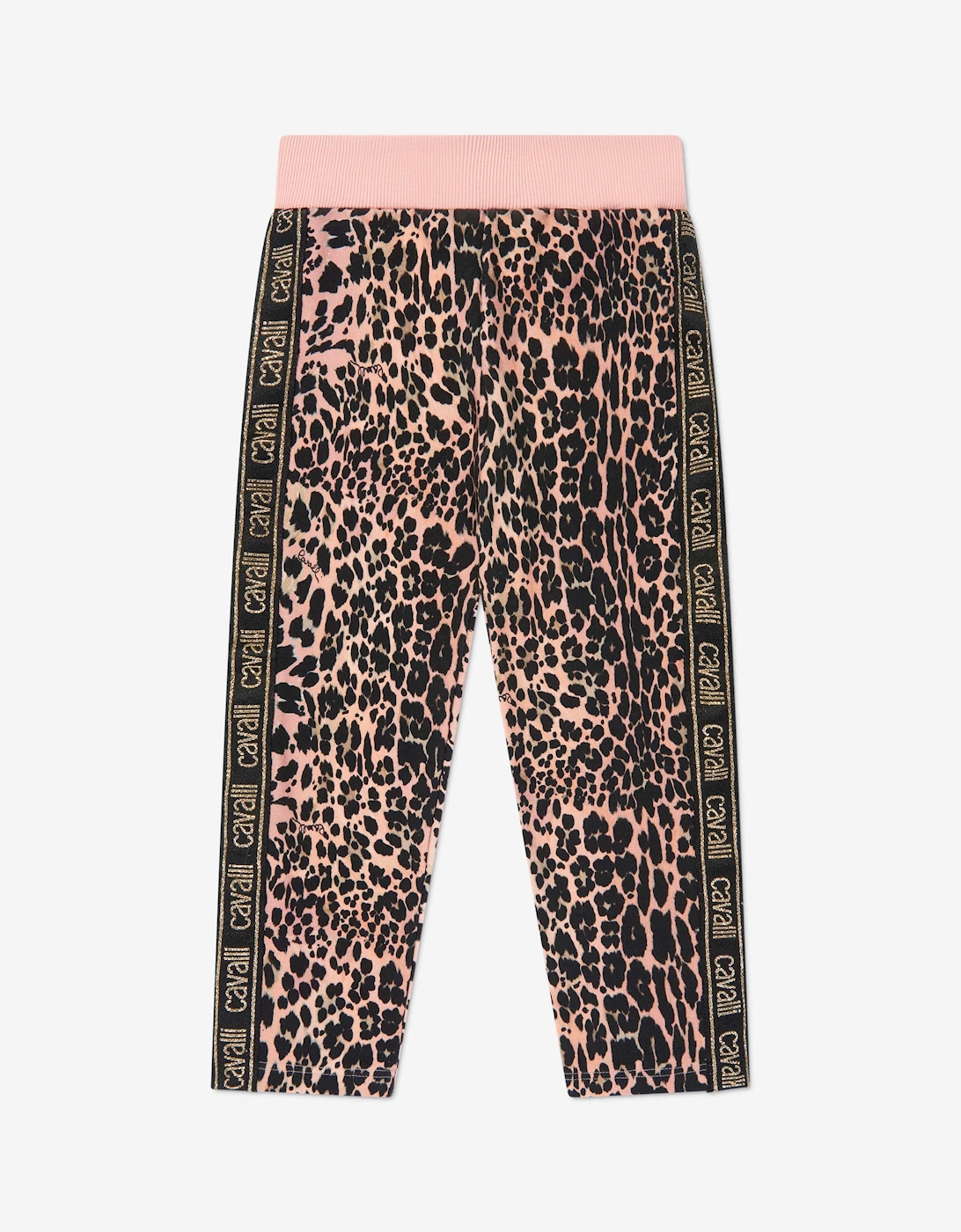 Girls Cotton Leopard Print Leggings, 5 of 4