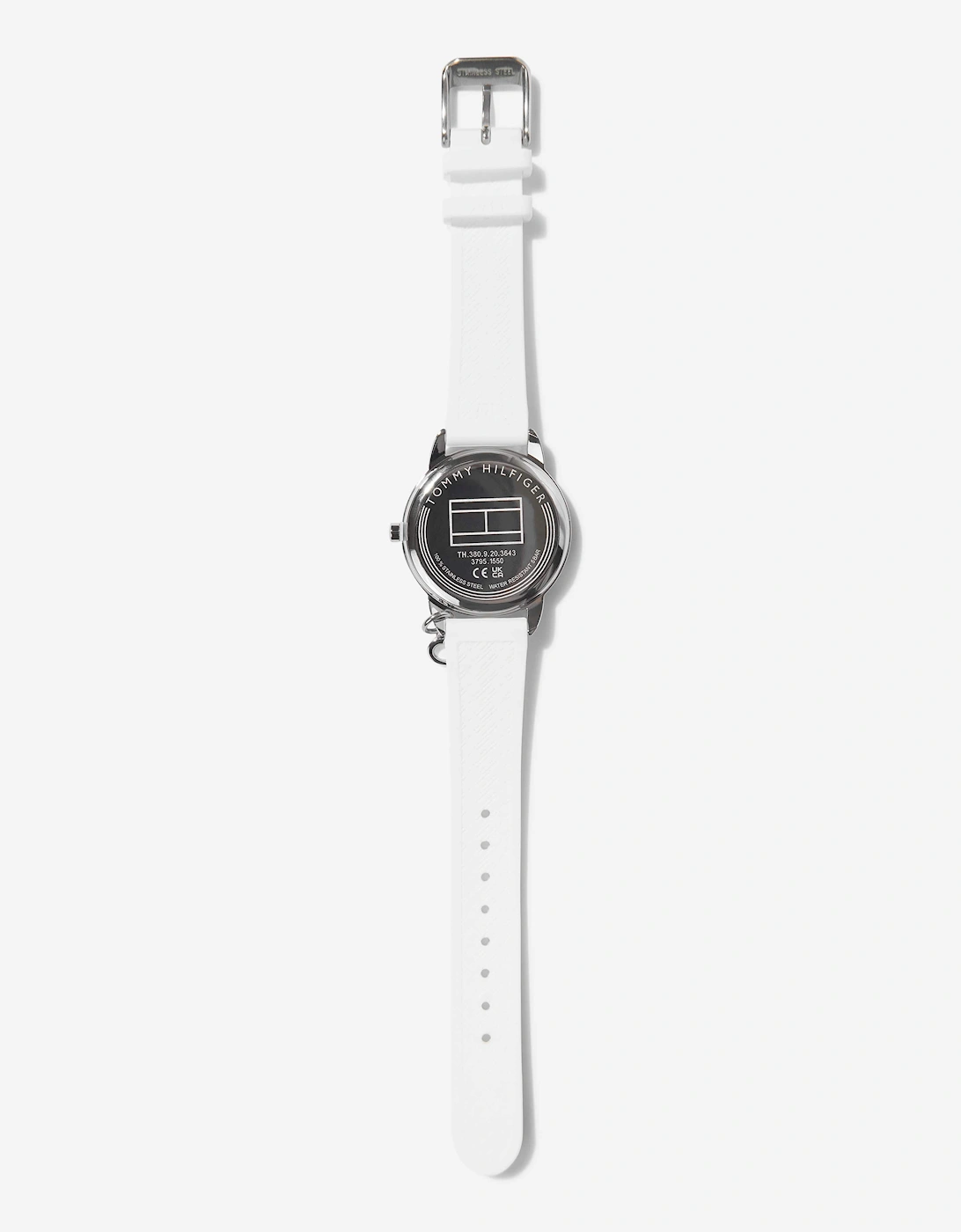 Girls Silicone Strap Watch in White 34mm (One Size)