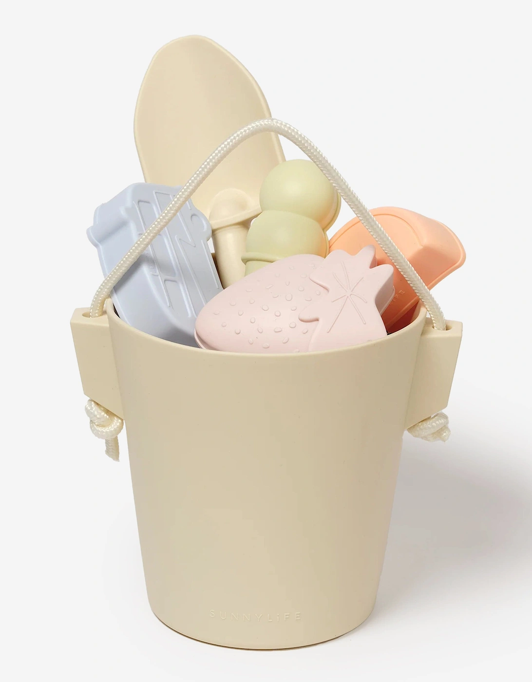 Kids Silicone Bucket & Spade Set Apple Sorbet in Multicolour (19.1cm)