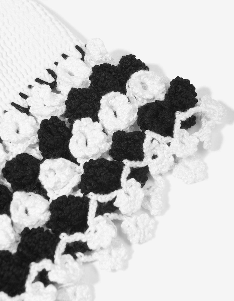 Girls Crocheted Agave Skirt in White