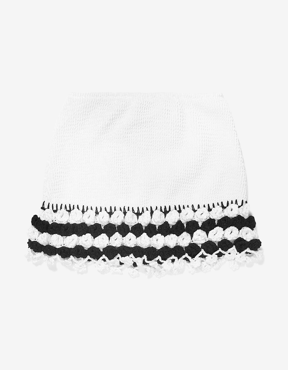Girls Crocheted Agave Skirt in White
