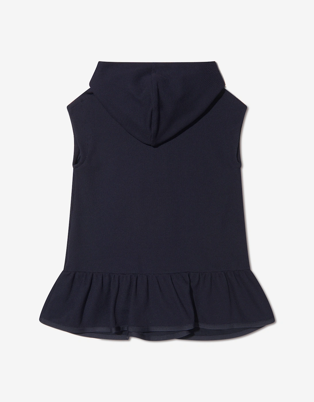 Enfant Girls Sleeveless Hooded Dress in Navy