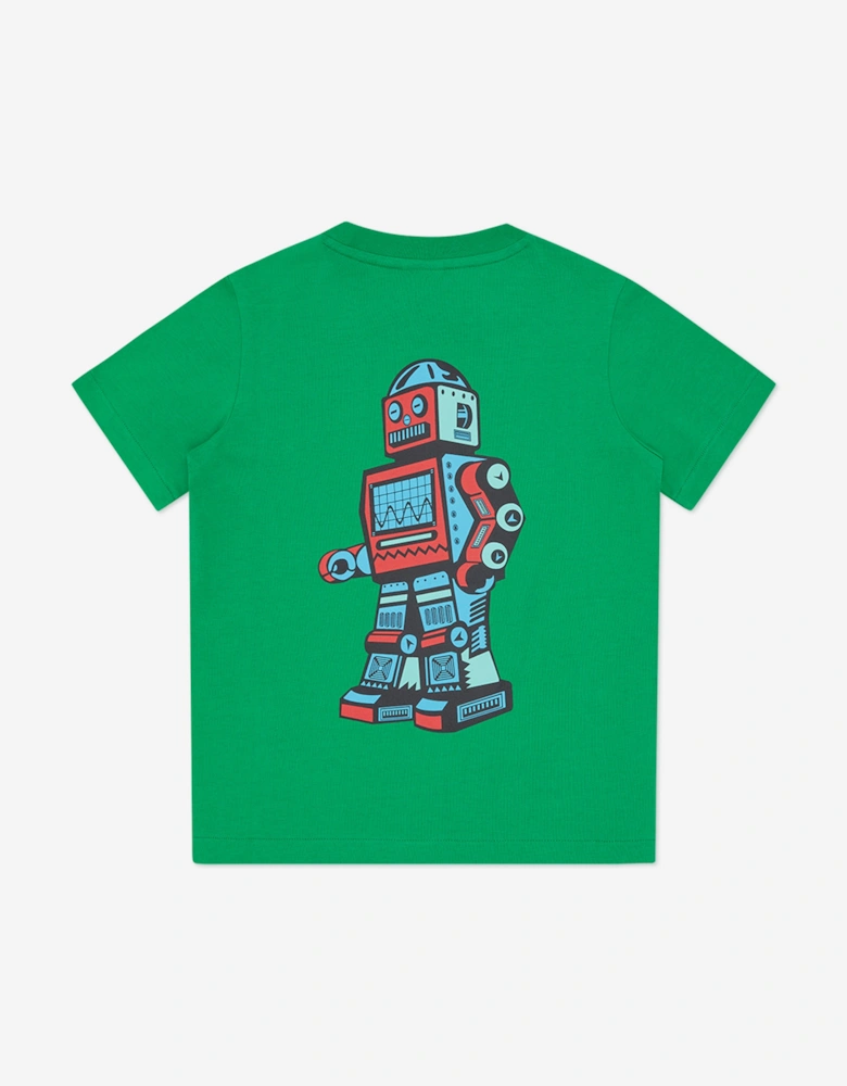 Boys Jumble Logo T-Shirt in Green