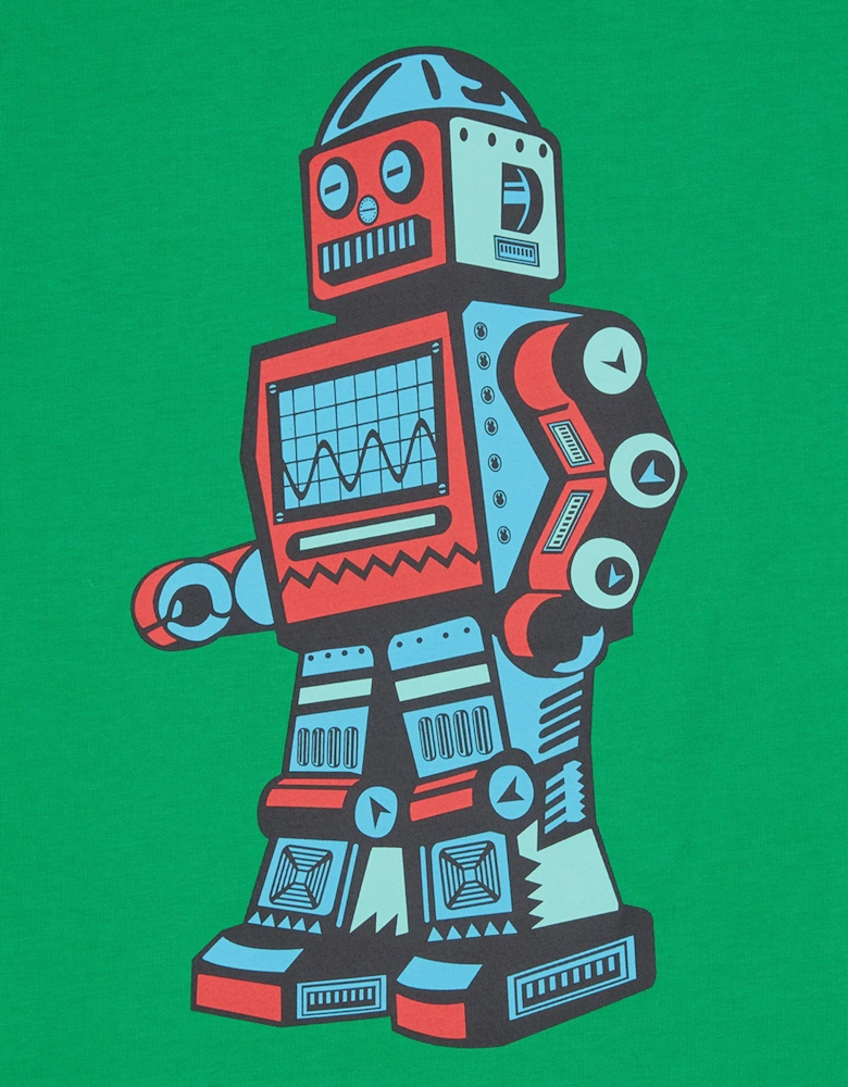 Boys Jumble Logo T-Shirt in Green