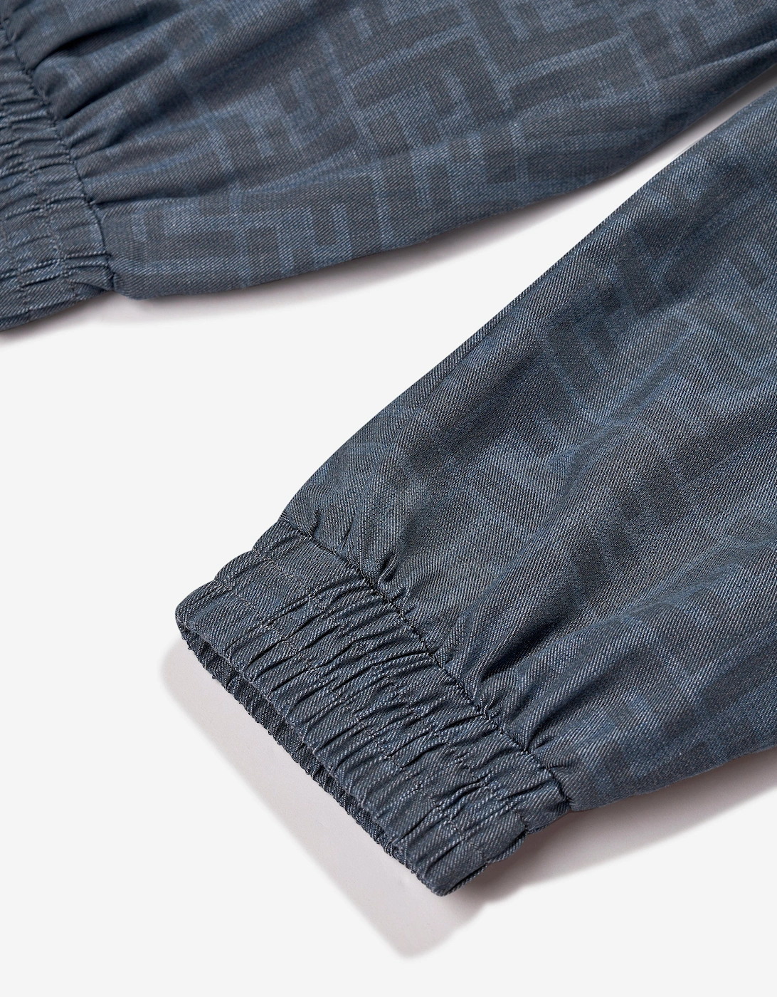 Boys Chambray FF Logo Joggers in Blue