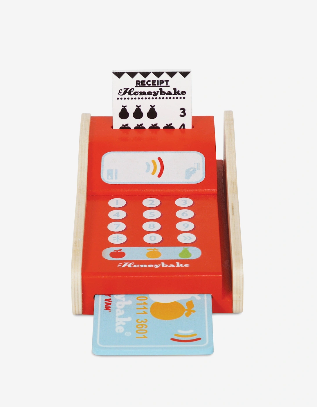 Le Toy Van Le Toy Van Wooden Shop Card Machine (W:8Cm D:13.4cm H:4cm) - Red