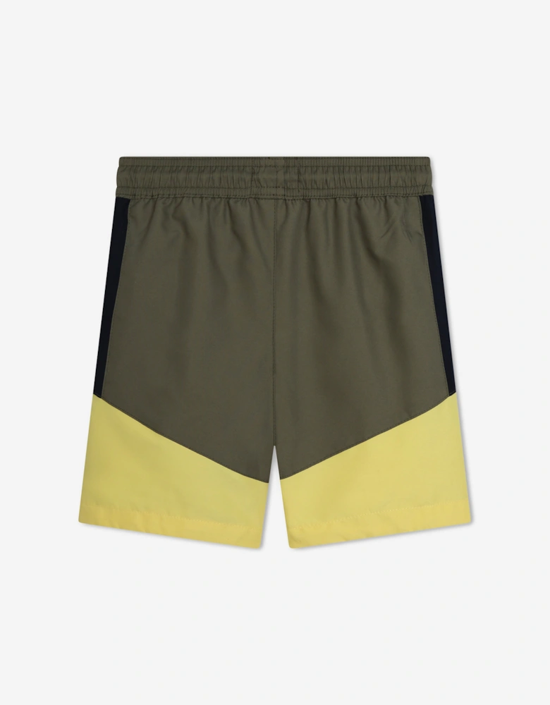 Boys Quick Dry Swim Shorts in Green