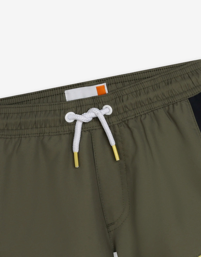 Boys Quick Dry Swim Shorts in Green