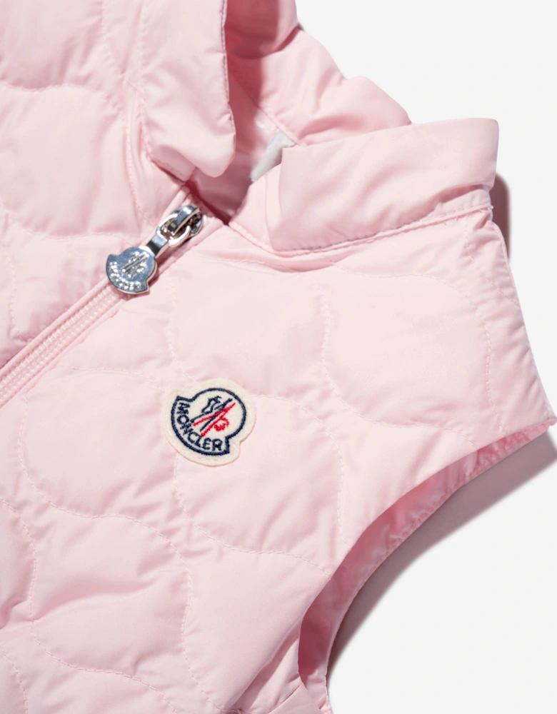 Enfant Baby Girls Down Padded Ambertine Gilet in Pink