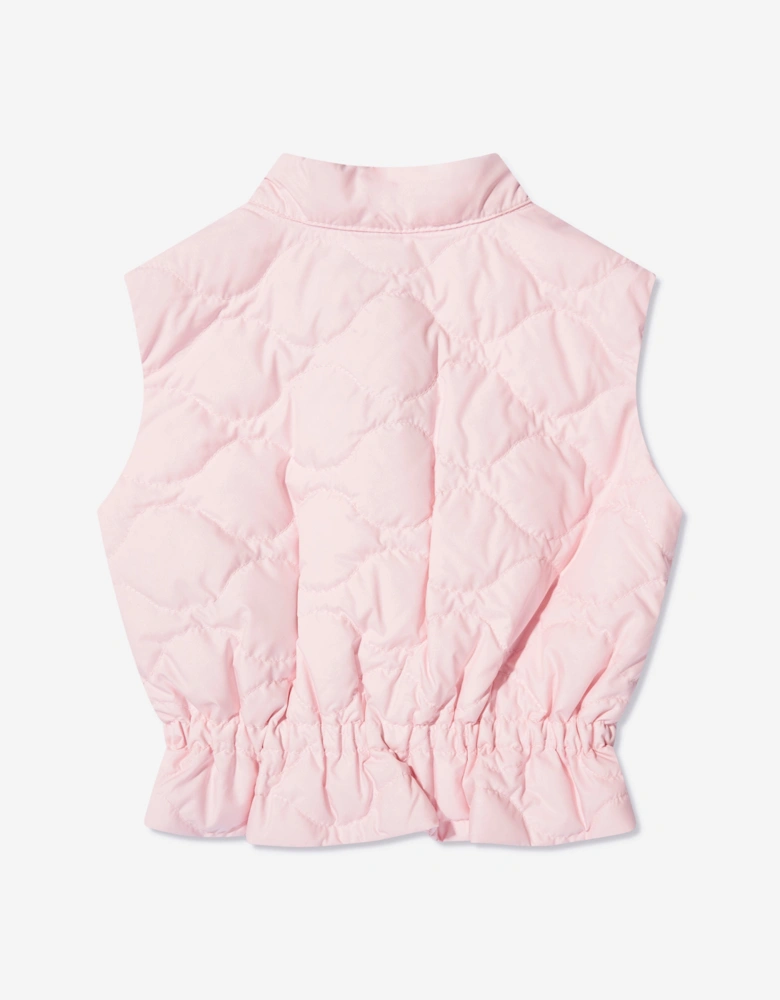 Enfant Baby Girls Down Padded Ambertine Gilet in Pink