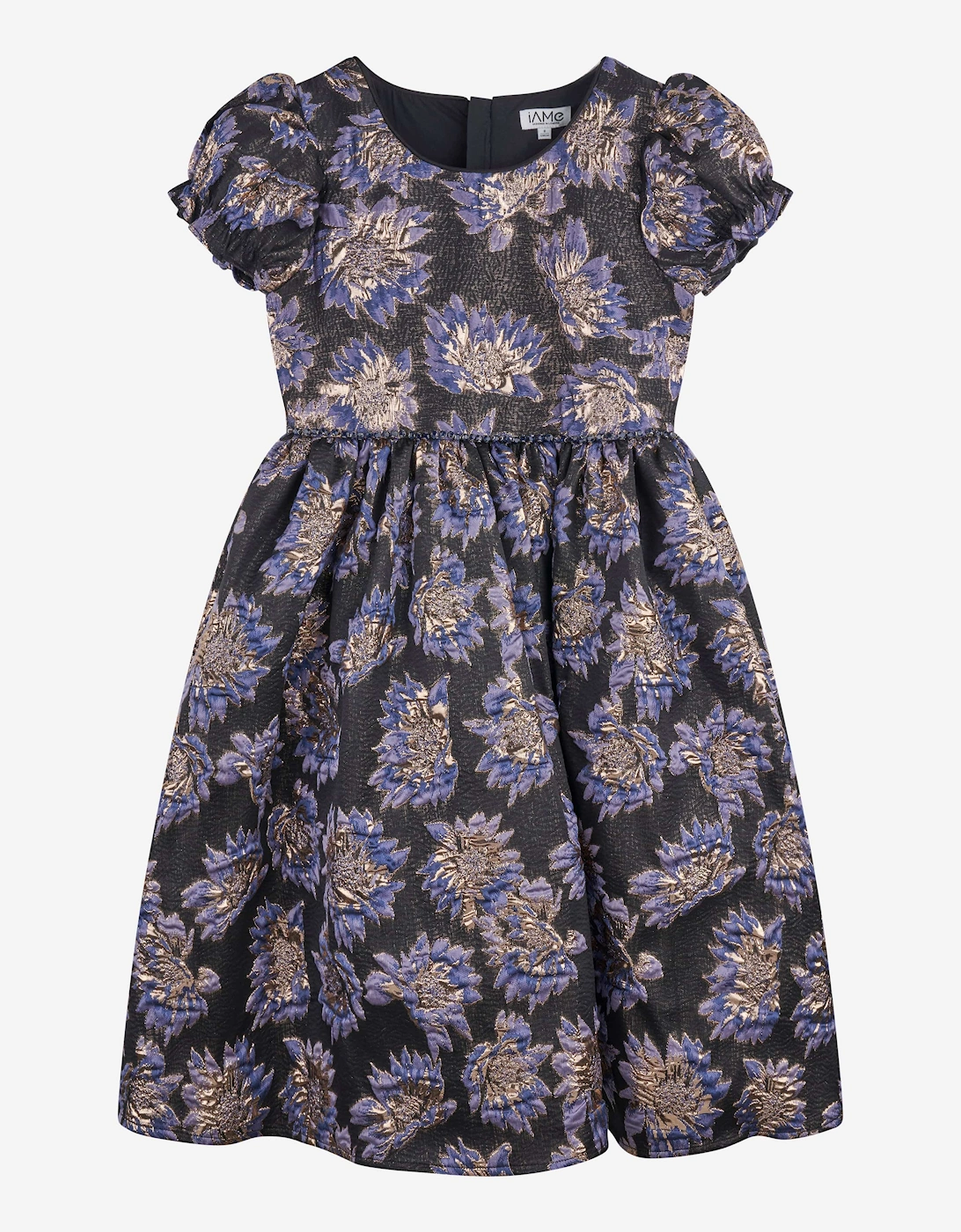 Girls All Over Print Dress in Black, 5 of 4
