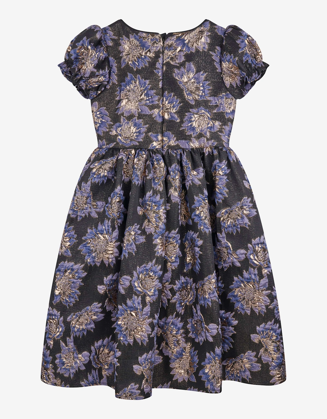 Girls All Over Print Dress in Black
