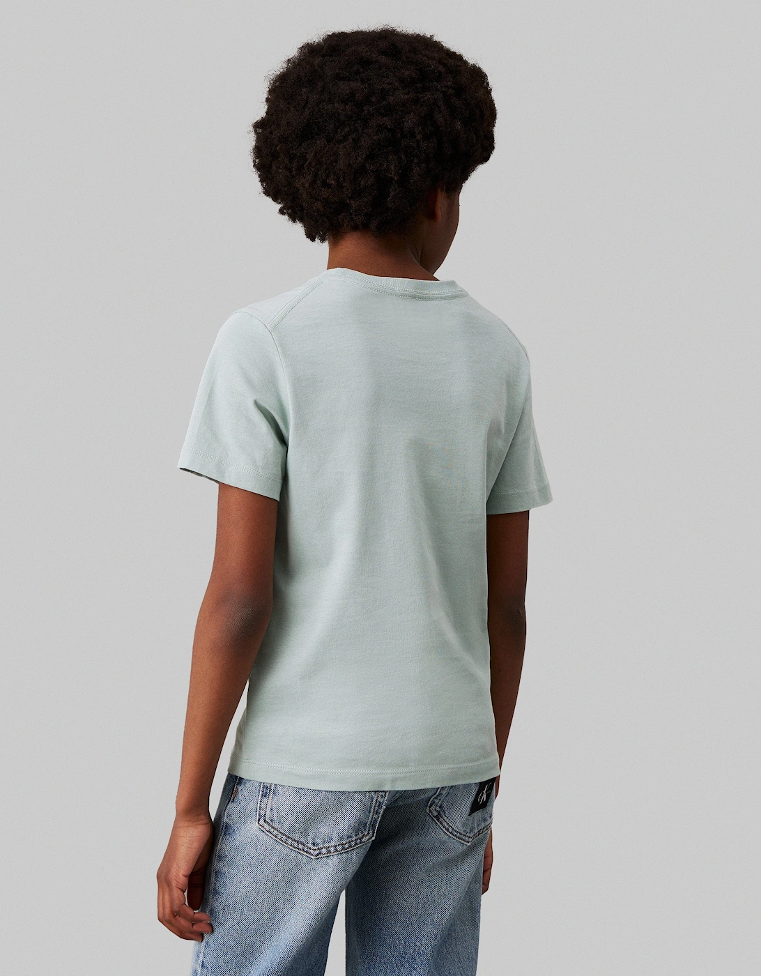 Kids Chest Monogram T-Shirt in Green