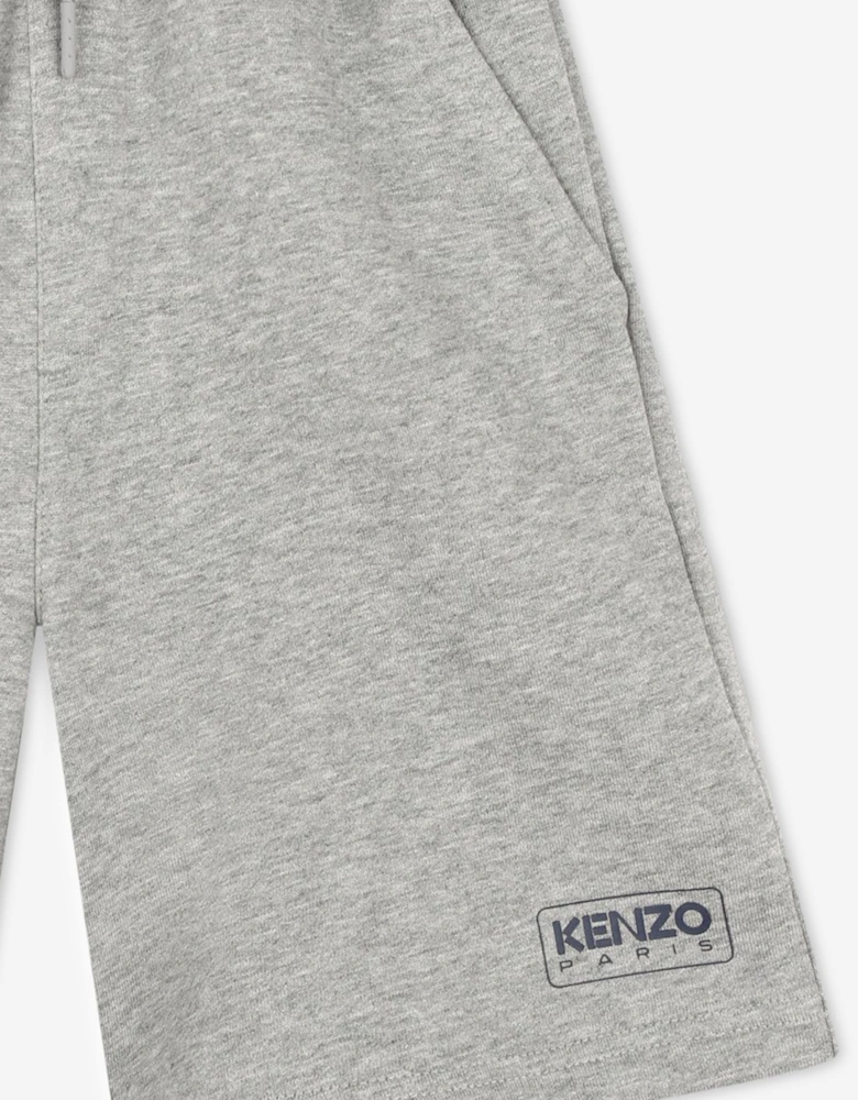 Boys Logo Bermuda Shorts in Grey