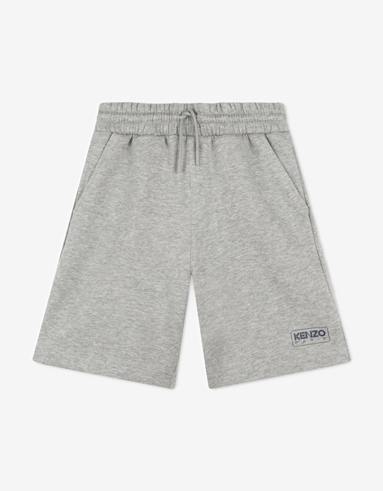 Boys Logo Bermuda Shorts in Grey
