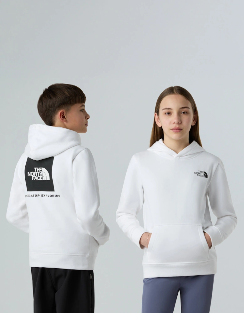 Kids Box NSE Regular Hoodie in White