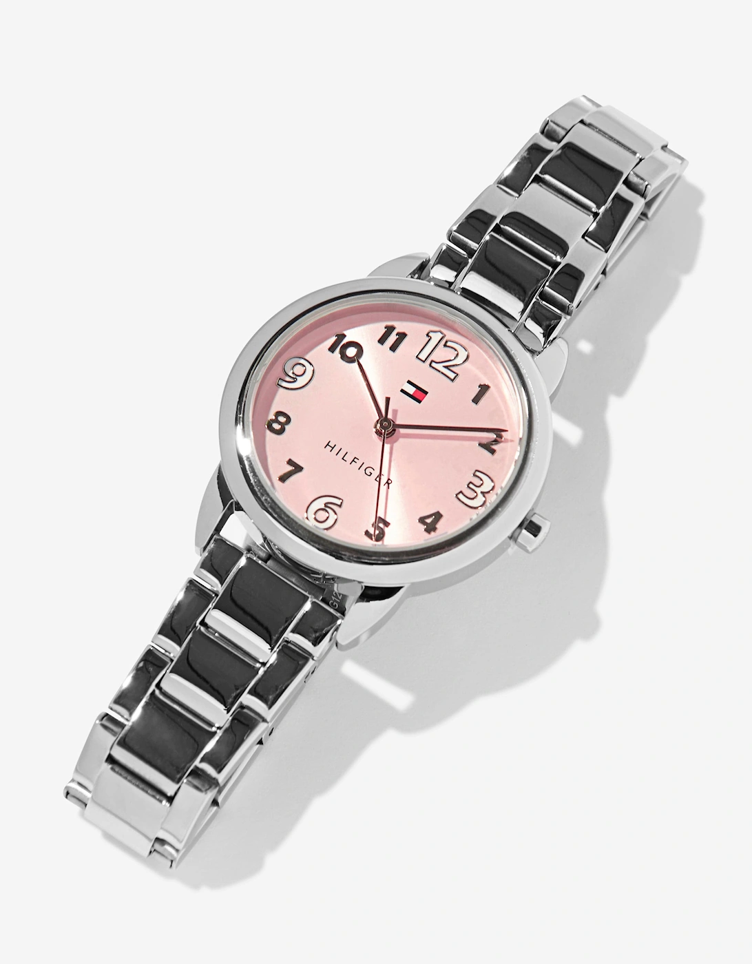 Girls Metal Strap Watch in Silver 34mm (One Size)
