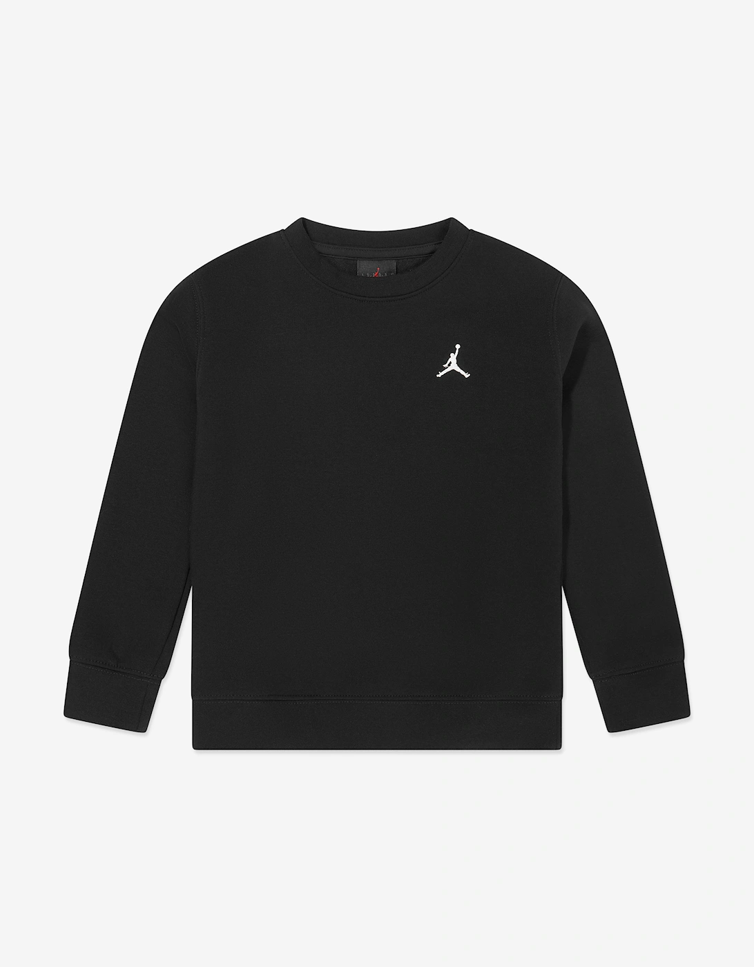 Nike Jordan Boys Black 'S Jordan Brooklyn Fleece Essential Sweatshirt In - Size: 8 Years/9 Years/10 Years Kids