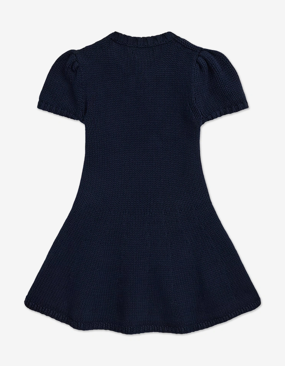Girls Cotton Flag Dress in Navy