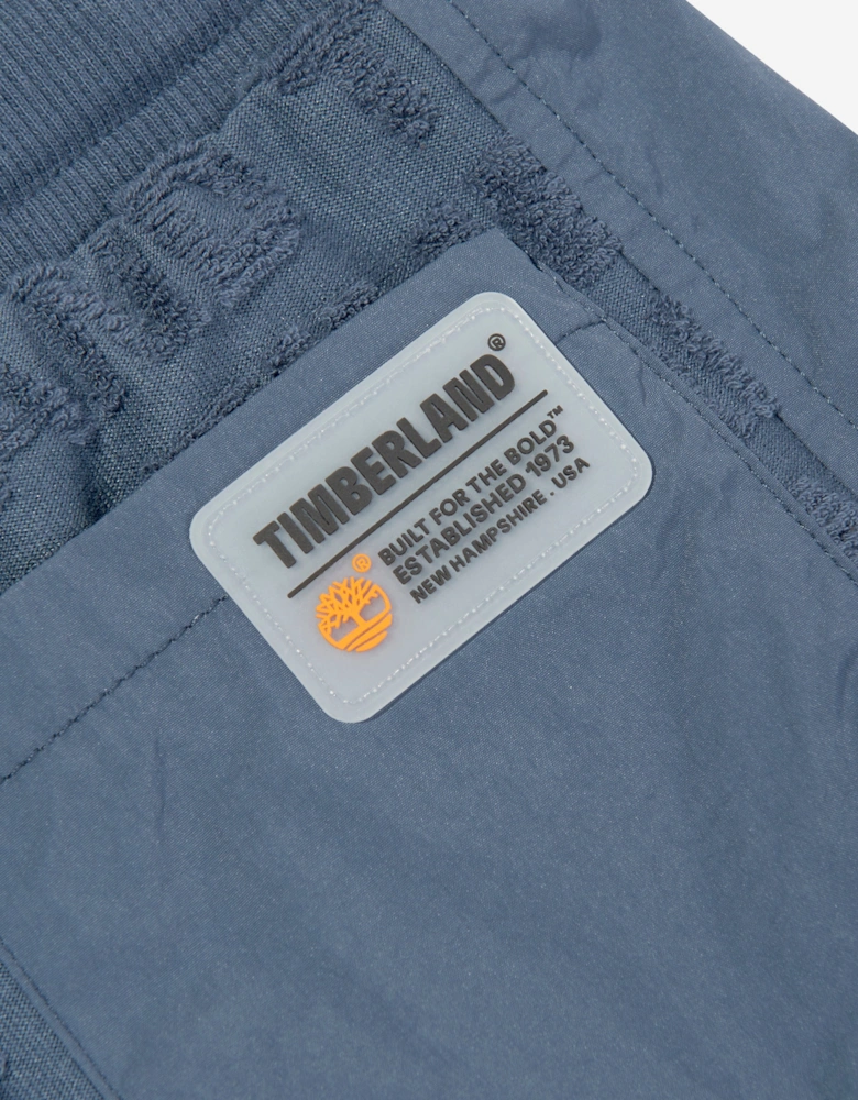 Boys Terry Towel Bermuda Shorts in Blue