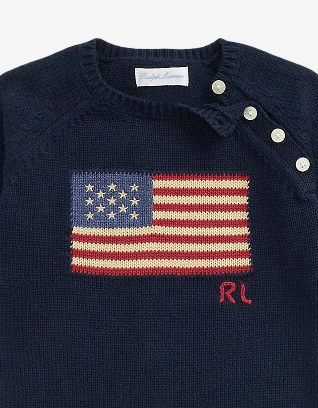 Baby Boys USA Flag Romper in Navy