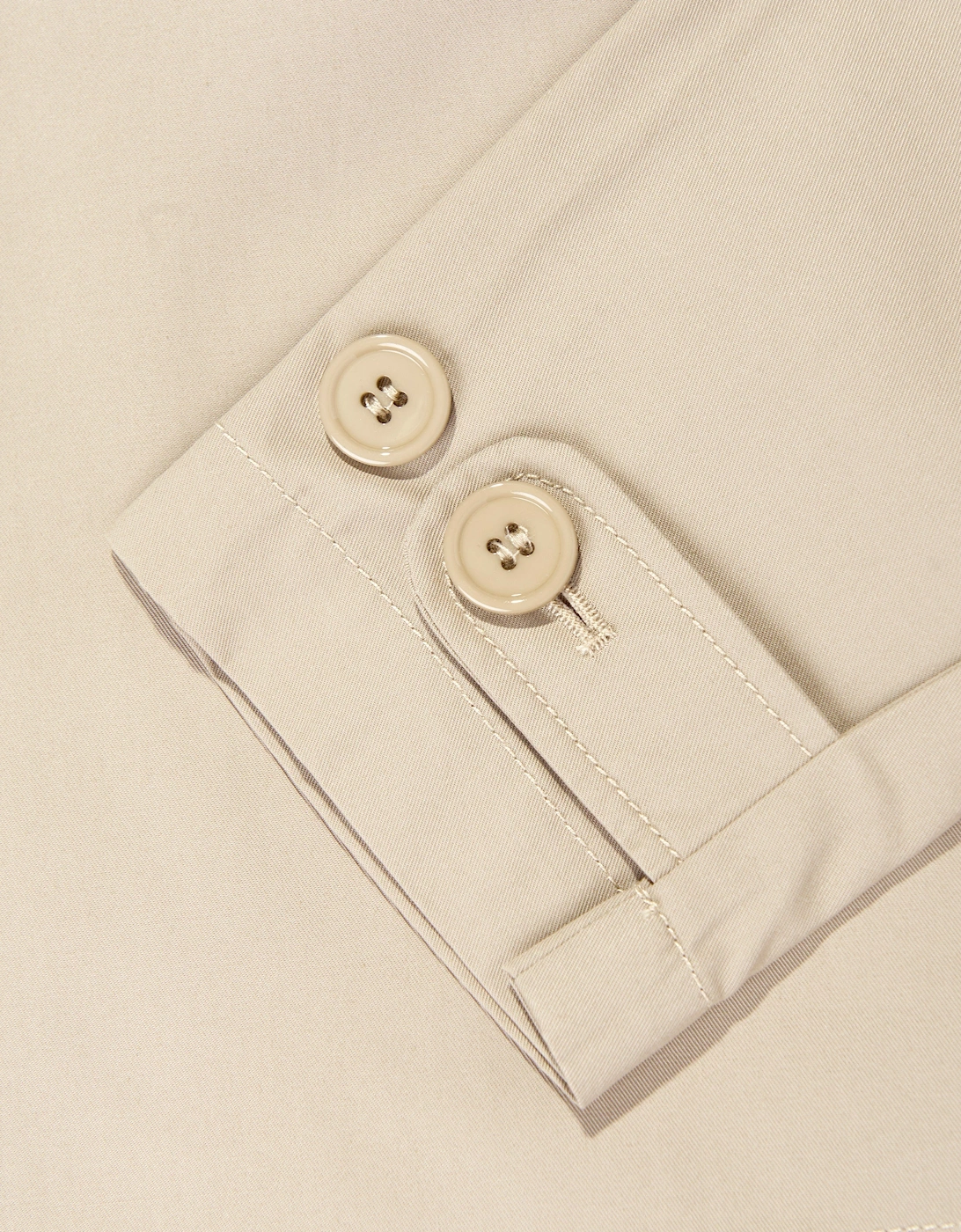 Girls Gabardine Logo Jacket in Beige