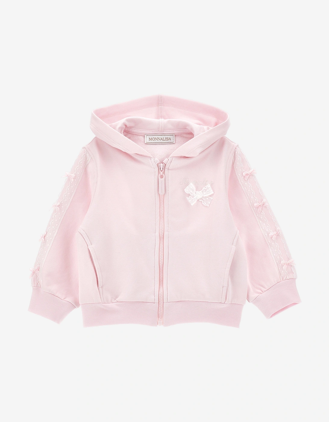 Baby Girls Bow Tracksuit in Pink