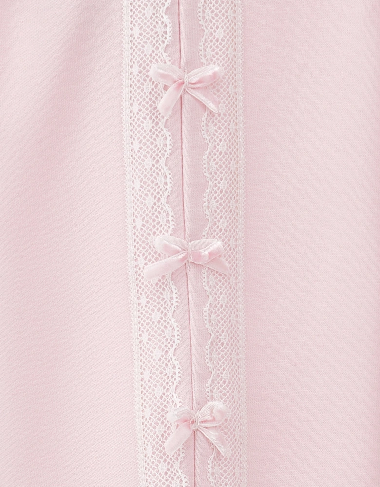 Baby Girls Bow Tracksuit in Pink