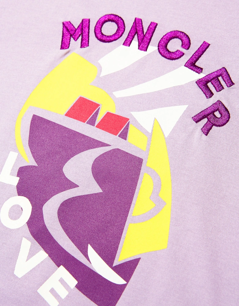 Enfant Girls Logo Graphic T-Shirt in Lilac