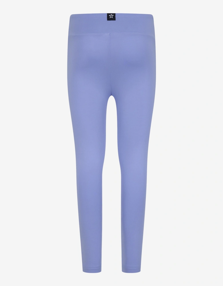 Girls Chuck Patch High Rise Leggings in Blue