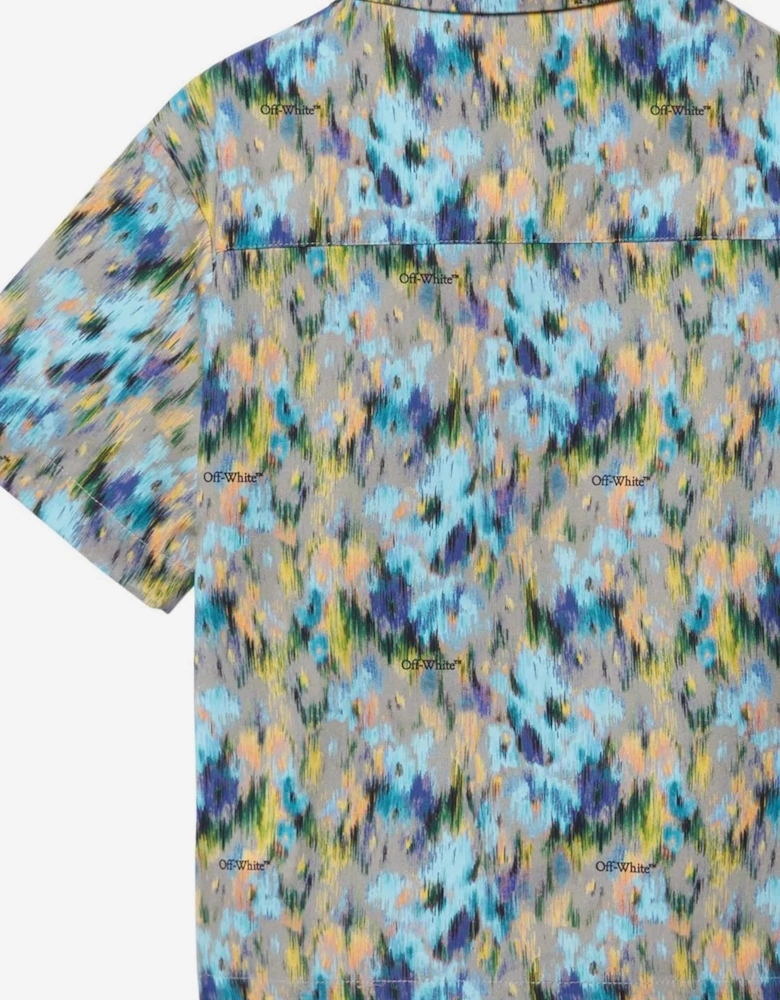Boys All Over Watercolour Shirt in Multicolour