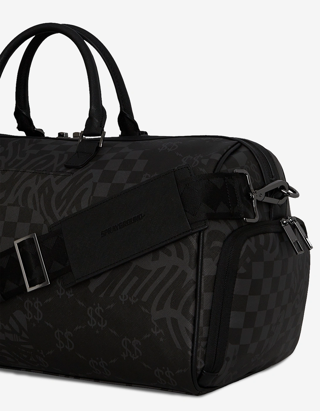 Kids 3AM Check Emperor Duffle Bag in Black (51cm)