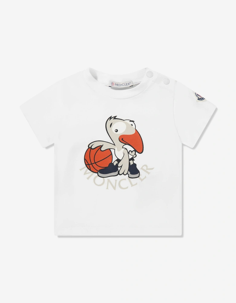 Enfant Baby Boys Duck Print T-Shirt in Ivory