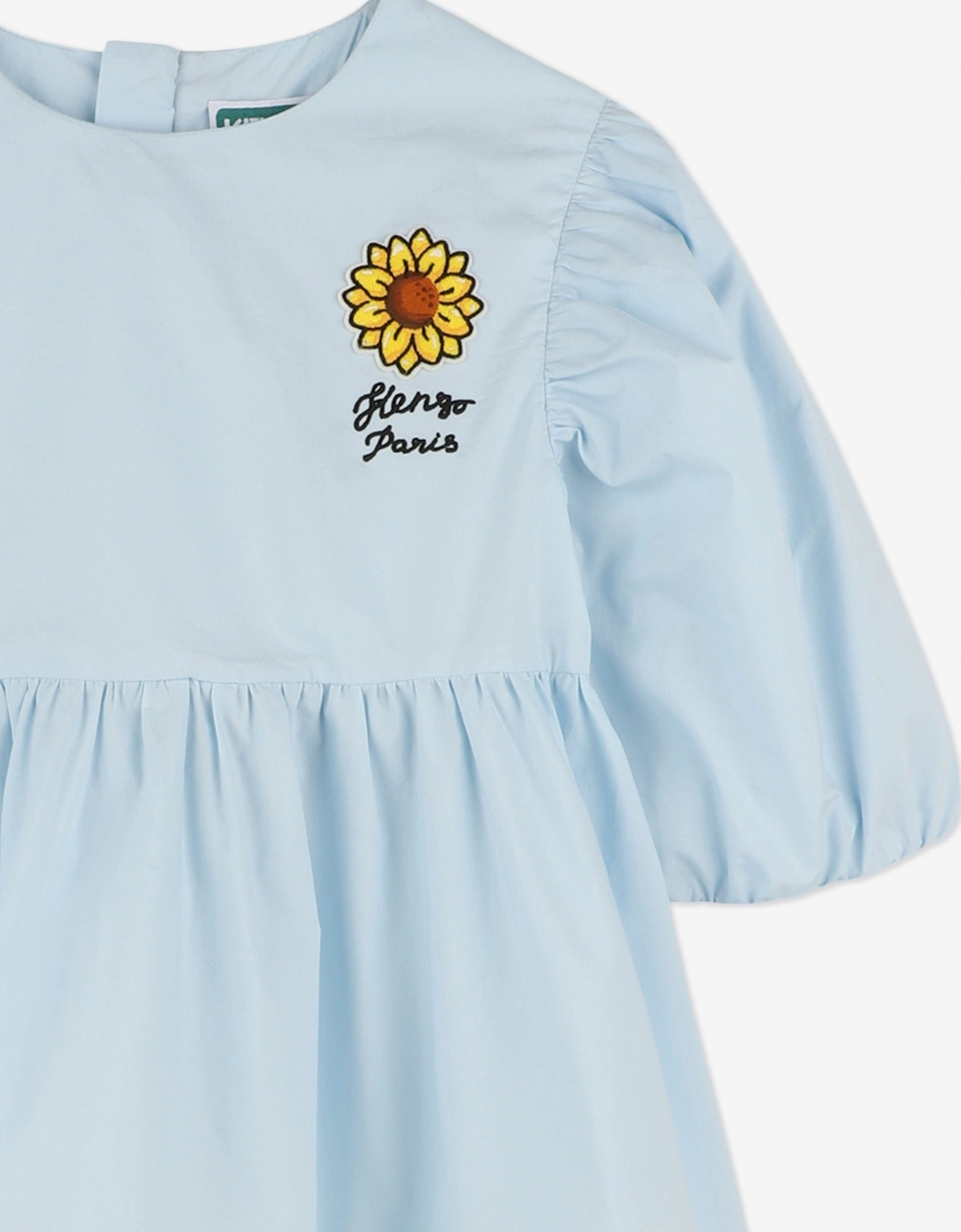 Girls Sunflower Dress in Blue