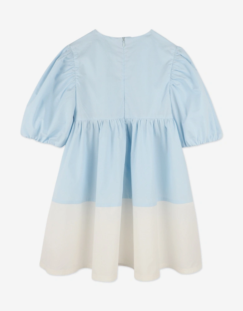 Girls Sunflower Dress in Blue