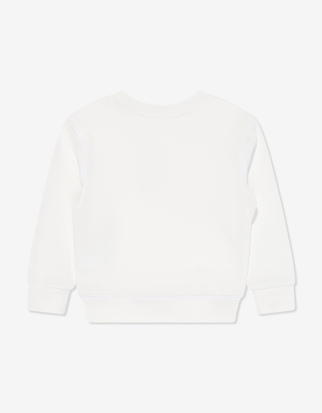 Boys Polo Sweatshirt in White