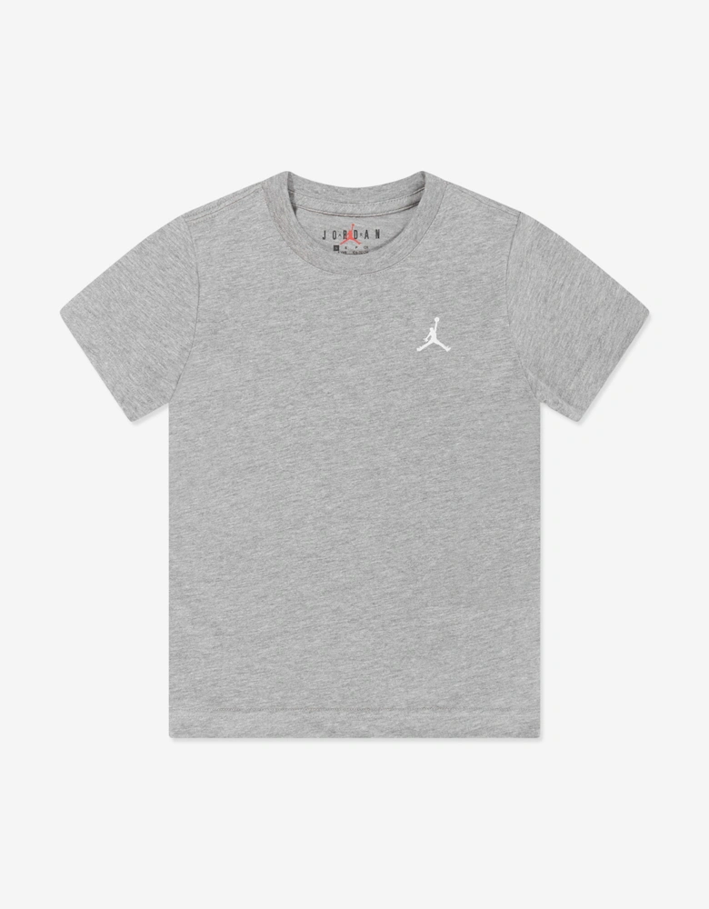 Jordan Boys Jumpman Air Embroidered T-Shirt in Grey
