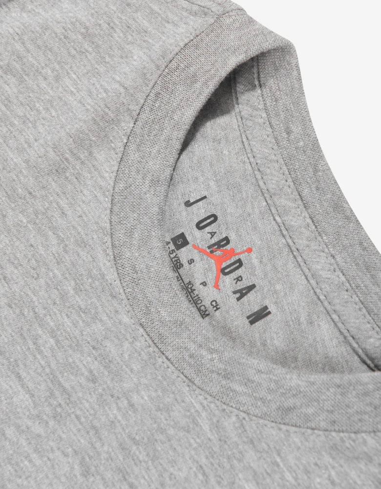 Jordan Boys Jumpman Air Embroidered T-Shirt in Grey