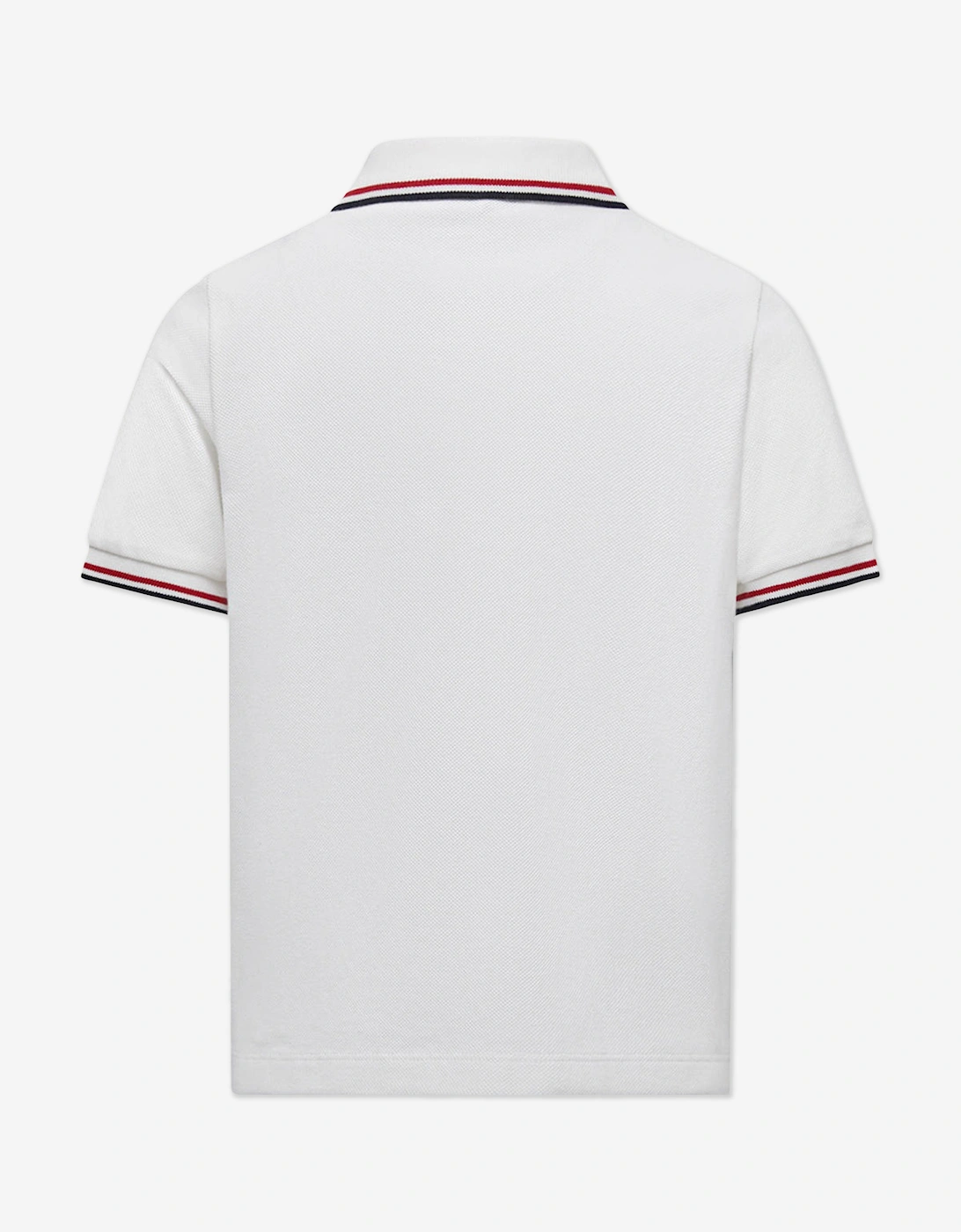 Boys Logo Polo Shirt in Ivory