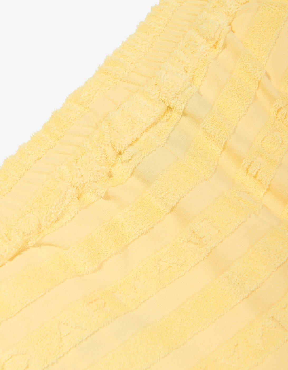 Girls Striped Logo Shorts in Yellow