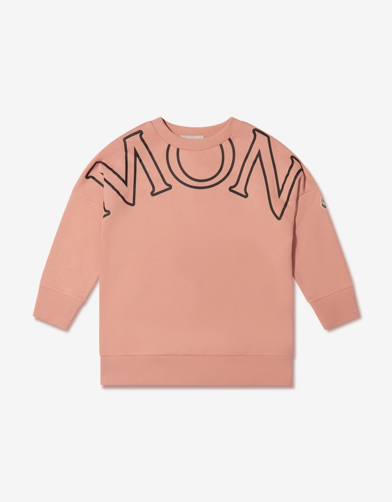 Enfant Girls Logo Print Sweater Dress