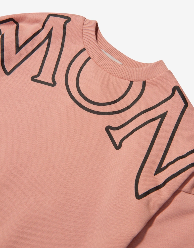 Enfant Girls Logo Print Sweater Dress