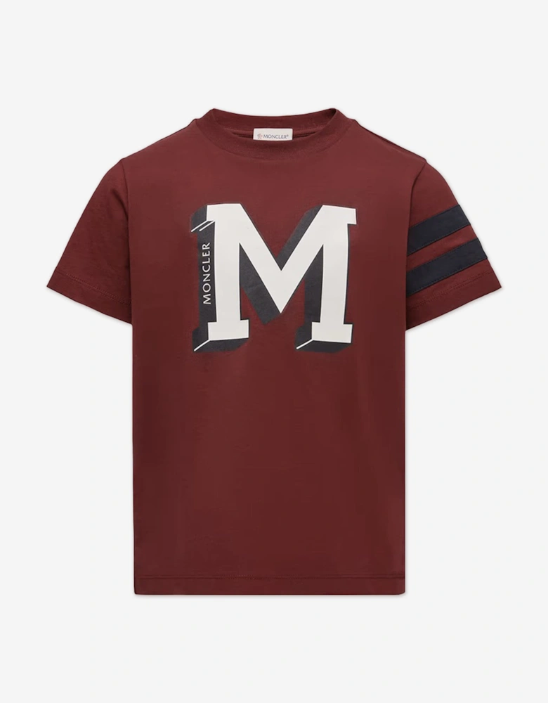 Boys Logo T-Shirt in Red